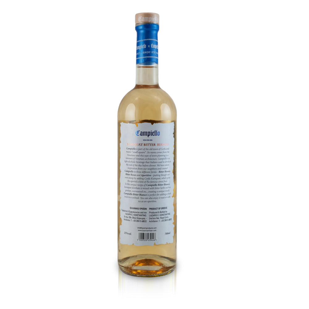 Campiello Bitter Bianco de Kumquat de Corfou 700ml