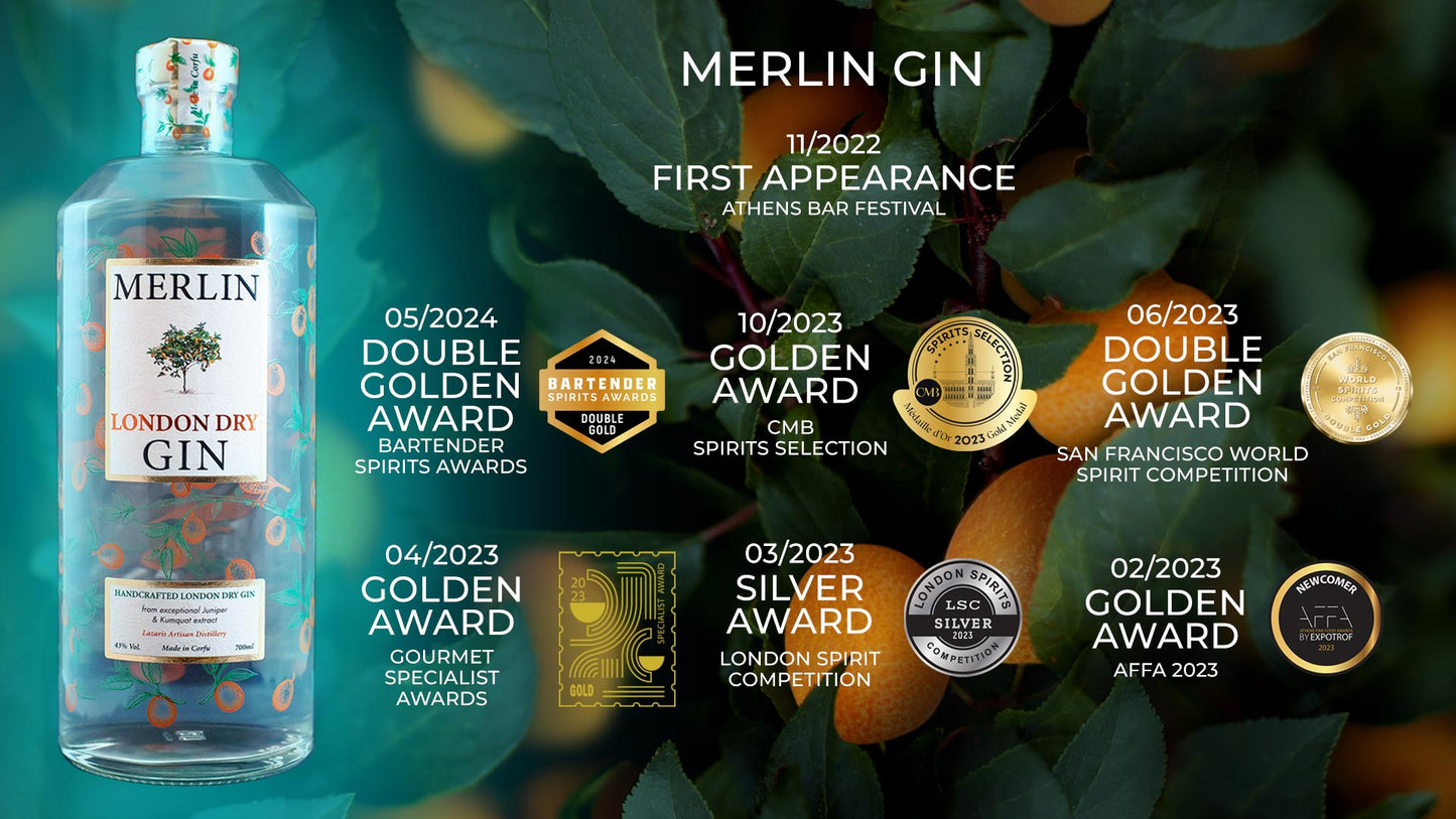 Gin de Genièvre et Kumquat de Corfou 700ml