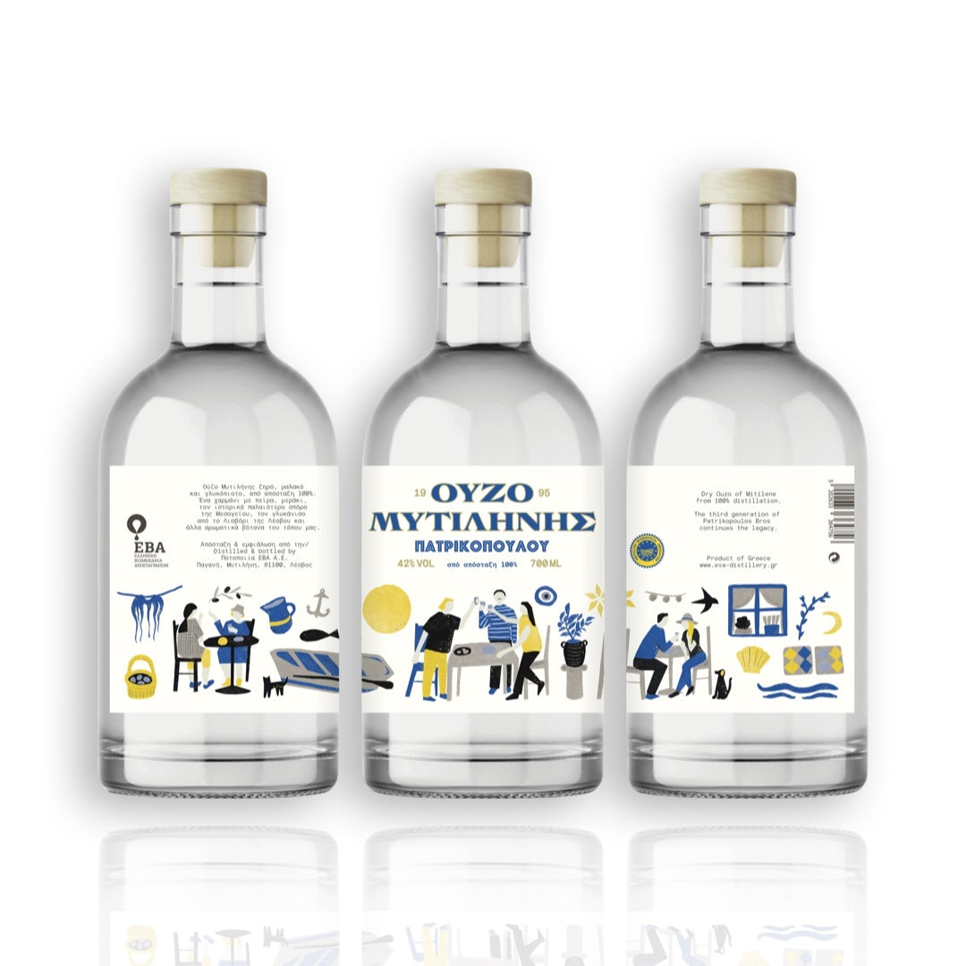 Ouzo artisanal de Mytilini Patrikopoulos 70cl