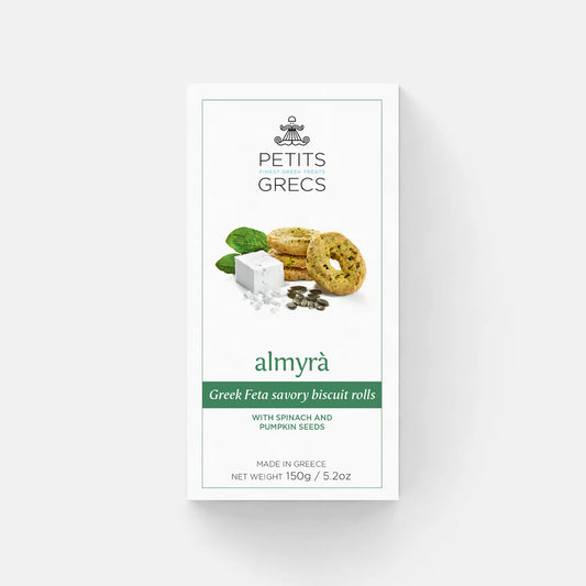 Biscuits salés aux épinards, feta et graines de courge Petits Grecs 150g