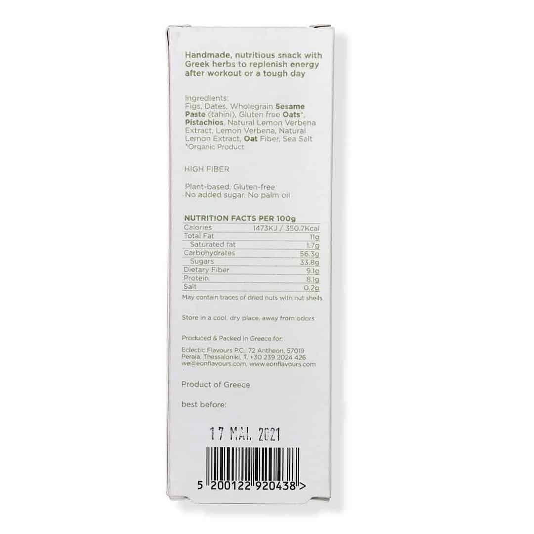 Barre énergétique vegan (figues, tahini, verveine, pistaches) Benefeat 50g