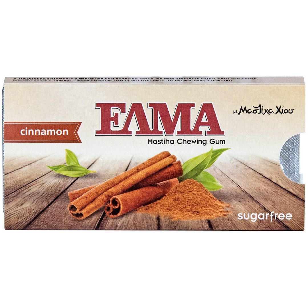 Chewing-gum au mastic et cannelle sans sucre Elma 13g – kipiadi
