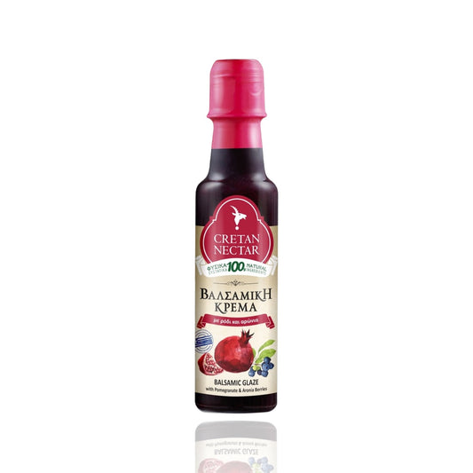 Crème de vinaigre balsamique à la grenade et à l'aronia de Crète 200ml