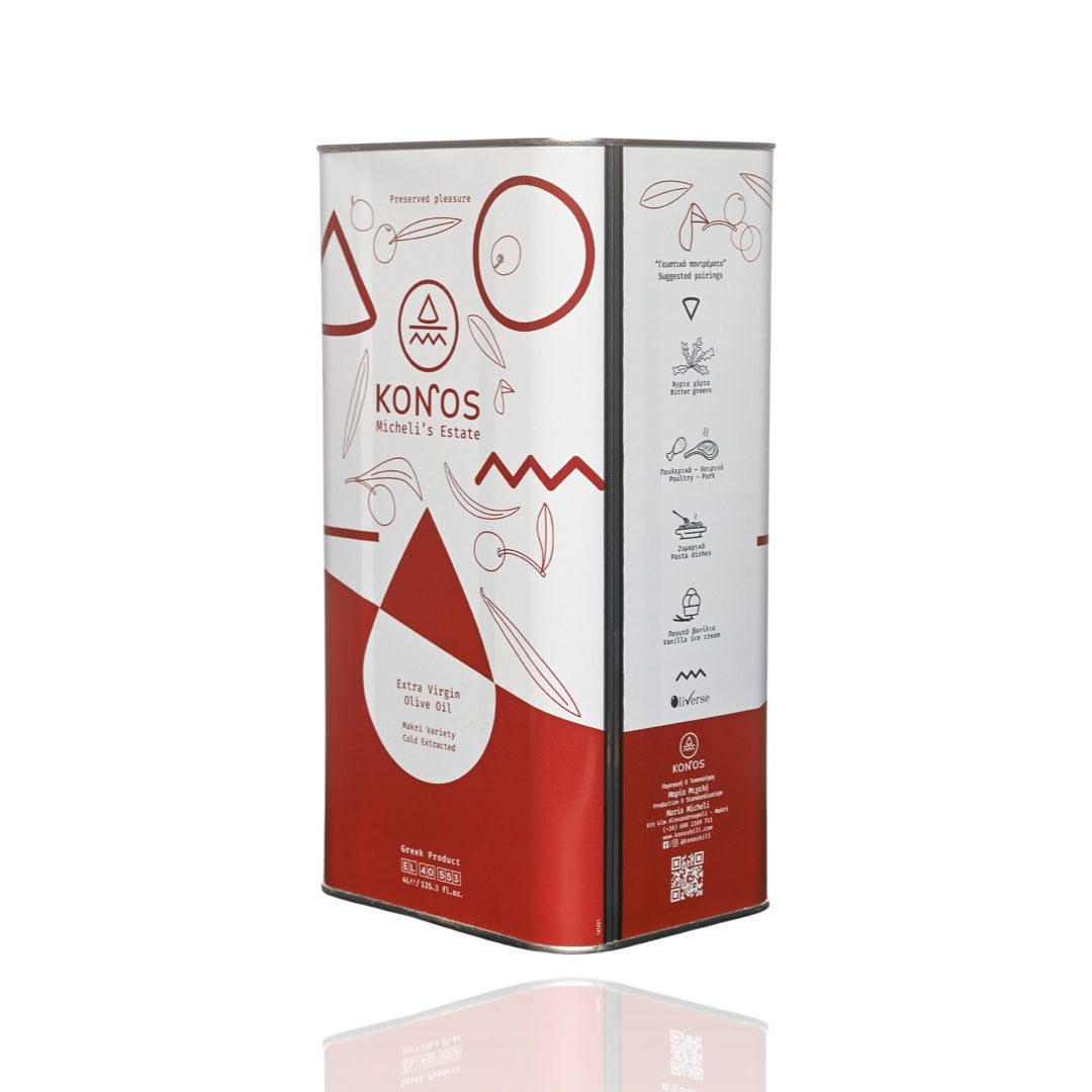 Huile d'olive extra vierge AOP(variété de Màkri) 4lt