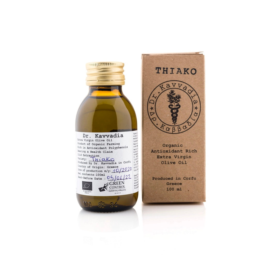 Huile d’olive extra vierge BIO de Corfou "Variété Thiako"