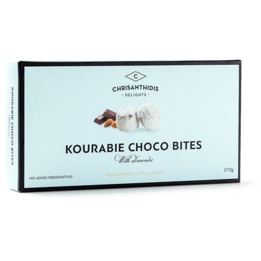 Kourabiedes aux amandes et chocolat en bouchées 270g