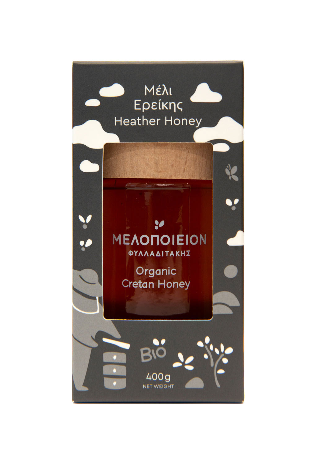 Miel BIO de Crète de la plante Erica (bruyère) 400g