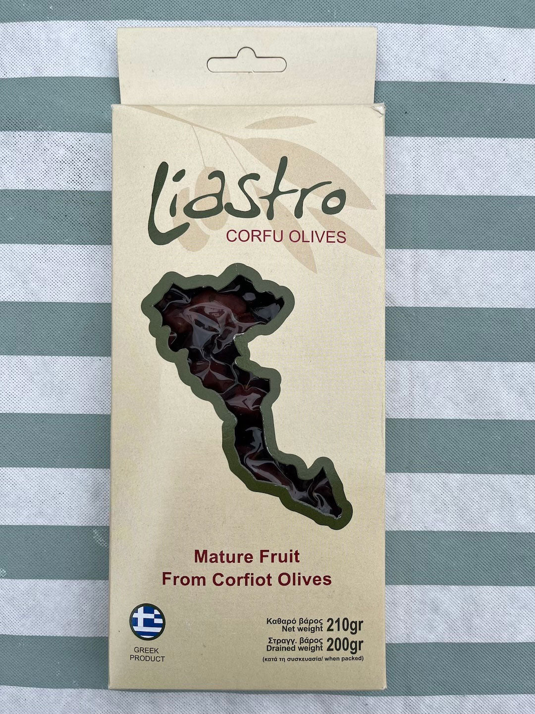 Olives noires de Corfou (petite taille Lianolia) 200g