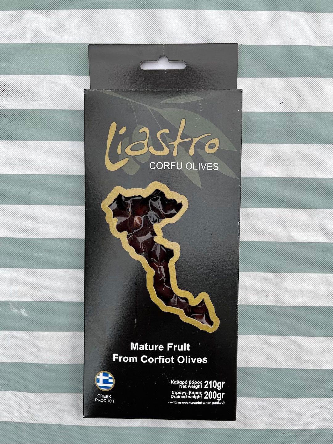 Olives noires de Corfou (petite taille Lianolia) 200g