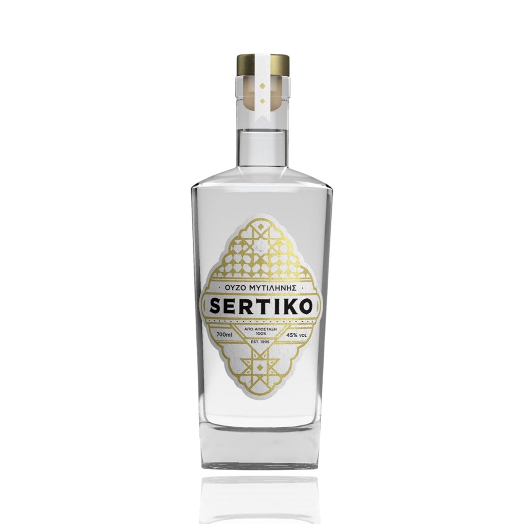 Ouzo artisanal de double distillation Sertiko de Lesvos 700ml
