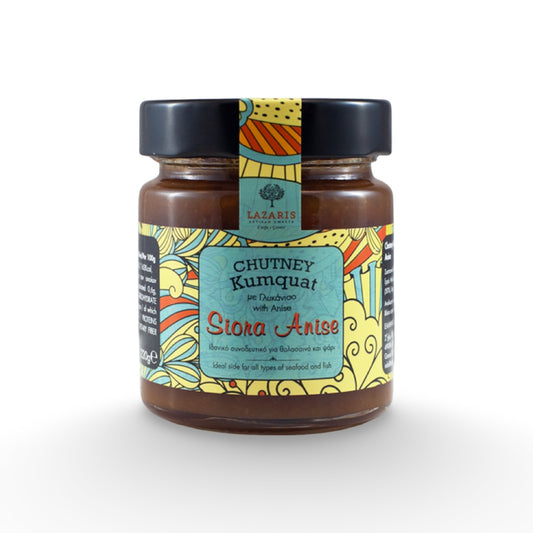Chutney de kumquat et anise de Corfou 220g
