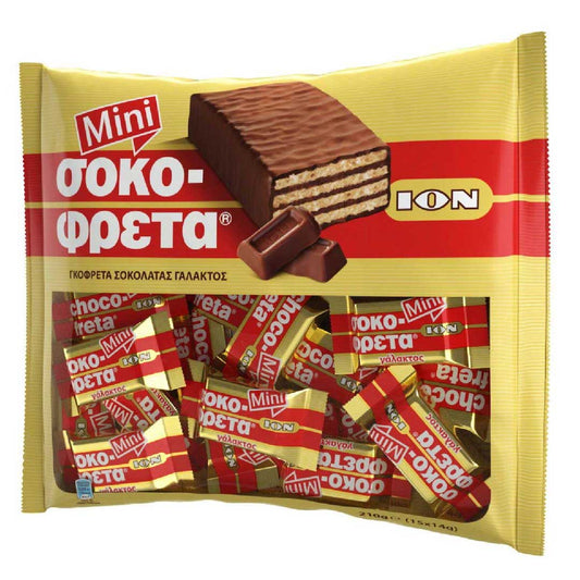 Milk chocolate waffle mini sokofreta 210gr