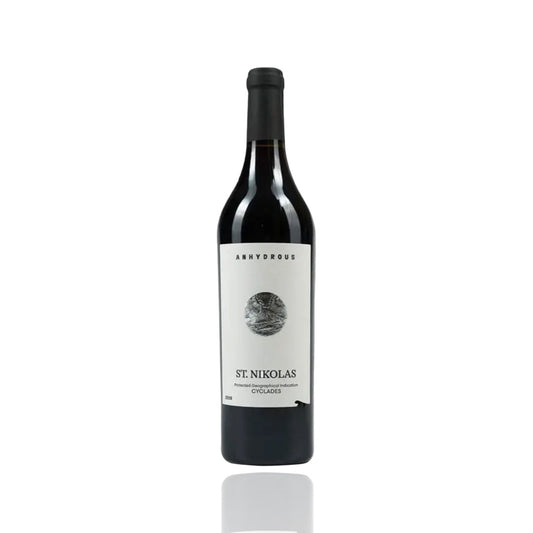 Vin rouge Anhydrous St-Nikolas Mandilartia-Mavrotragano Santorin 75cl